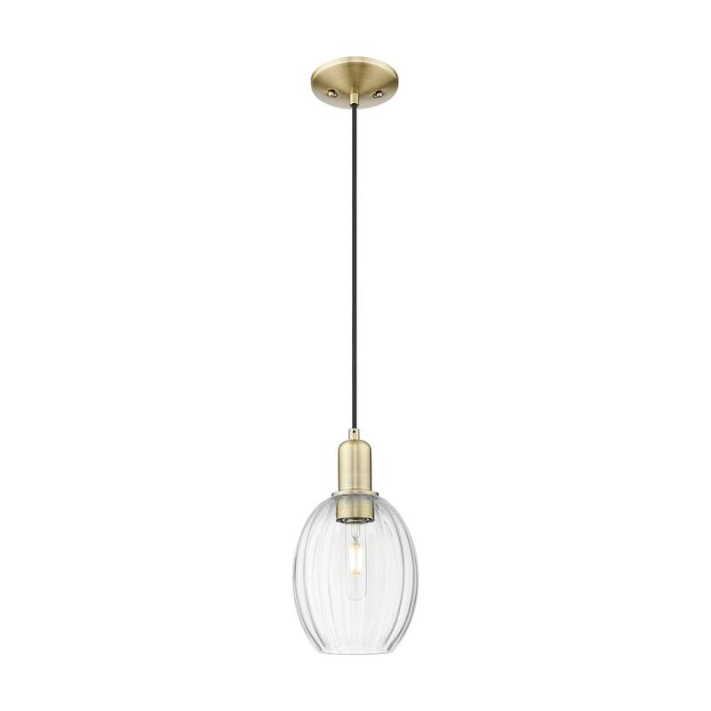 Innovations Lighting Downtown Urban - Preston - 1 Light 6" Bell Shade Cord Hung Mini Pendant