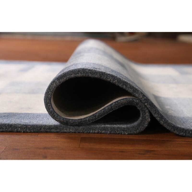 Geometric / Tribal Gabbeh Indian Area Rug Handmade Wool Carpet - 5'3" x 7'7"