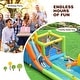 preview thumbnail 7 of 14, Inflatable Water Slide Park Bounce House Without Blower - Multi - 198" x 114" x 85" (L x W x H)