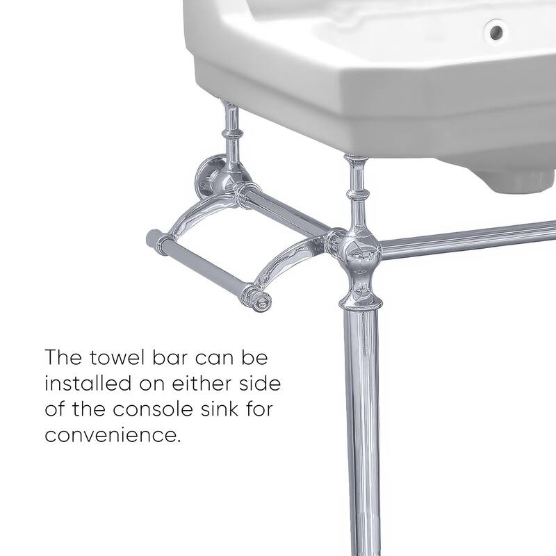Victoriahaus Bath Console in Polished Chrome