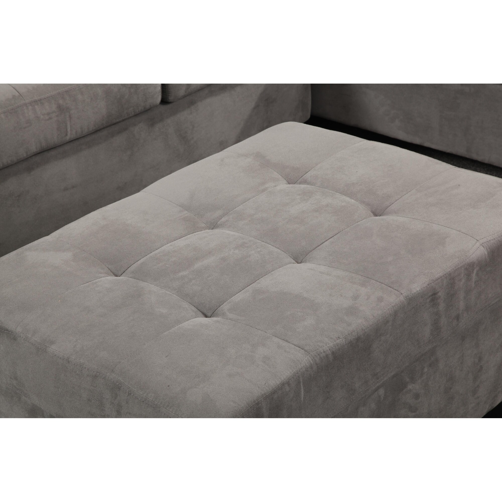 Klaussner killian fabric new arrivals sectional with ottoman