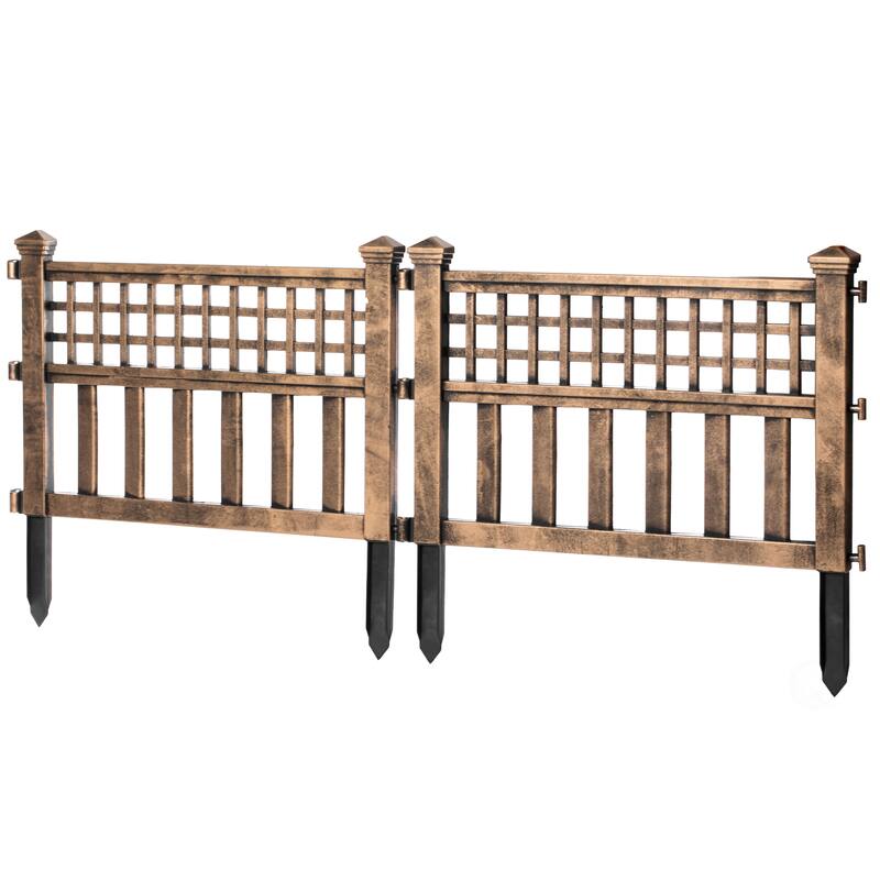 Plastic Outdoor Decor Garden Flower Edger Fence, Border