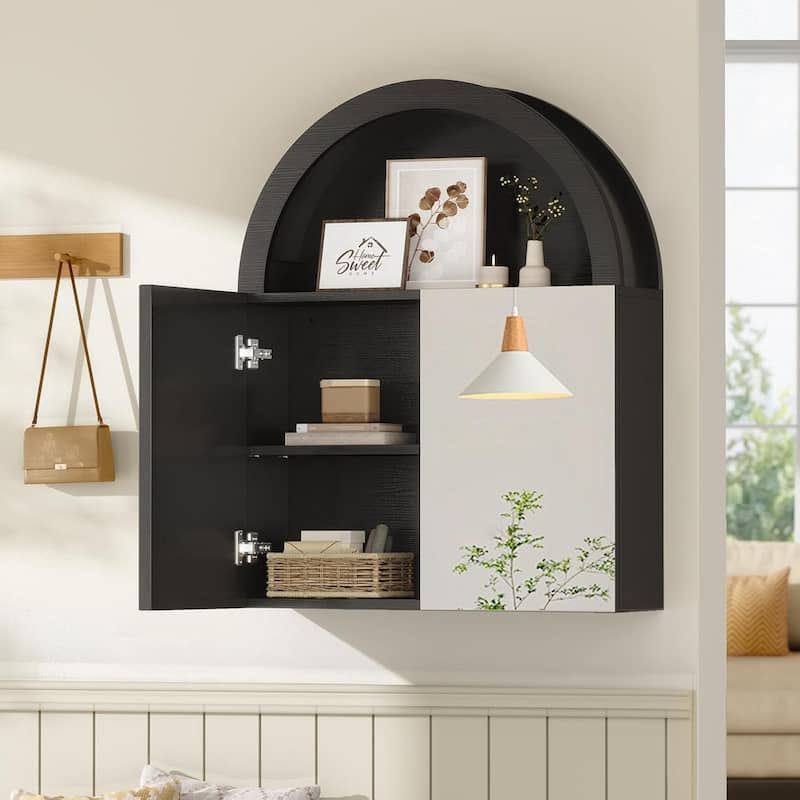 Bathroom Wall Cabinet with Mirror Adjustable Shelf Wall Mount