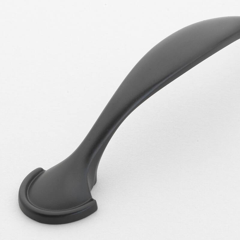 GlideRite 5-Pack 3 in. Center Matte Black Arch Cabinet Pulls - Matte Black