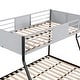 preview thumbnail 10 of 11, Twin over Full Metal Bunk Bed with Safety Vent Board Guardrail
