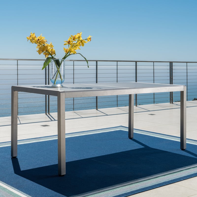Cape Coral Outdoor 7-piece Aluminum Dining Set by Christopher Knight Home