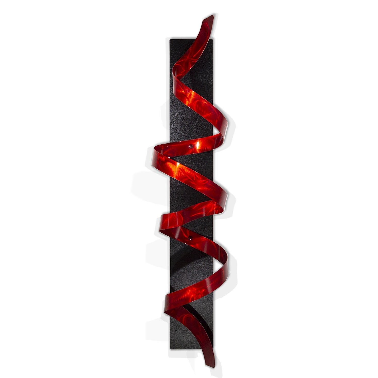 Statements2000 3D Metal Wall Art Sculpture Red/Black Accent Decor by