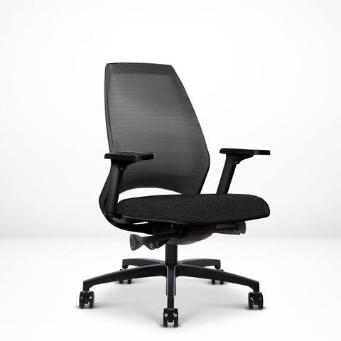 Via Seating 4U Ergonomic Adjustable Task Chair, Stretch Mesh Back, Contract Grade