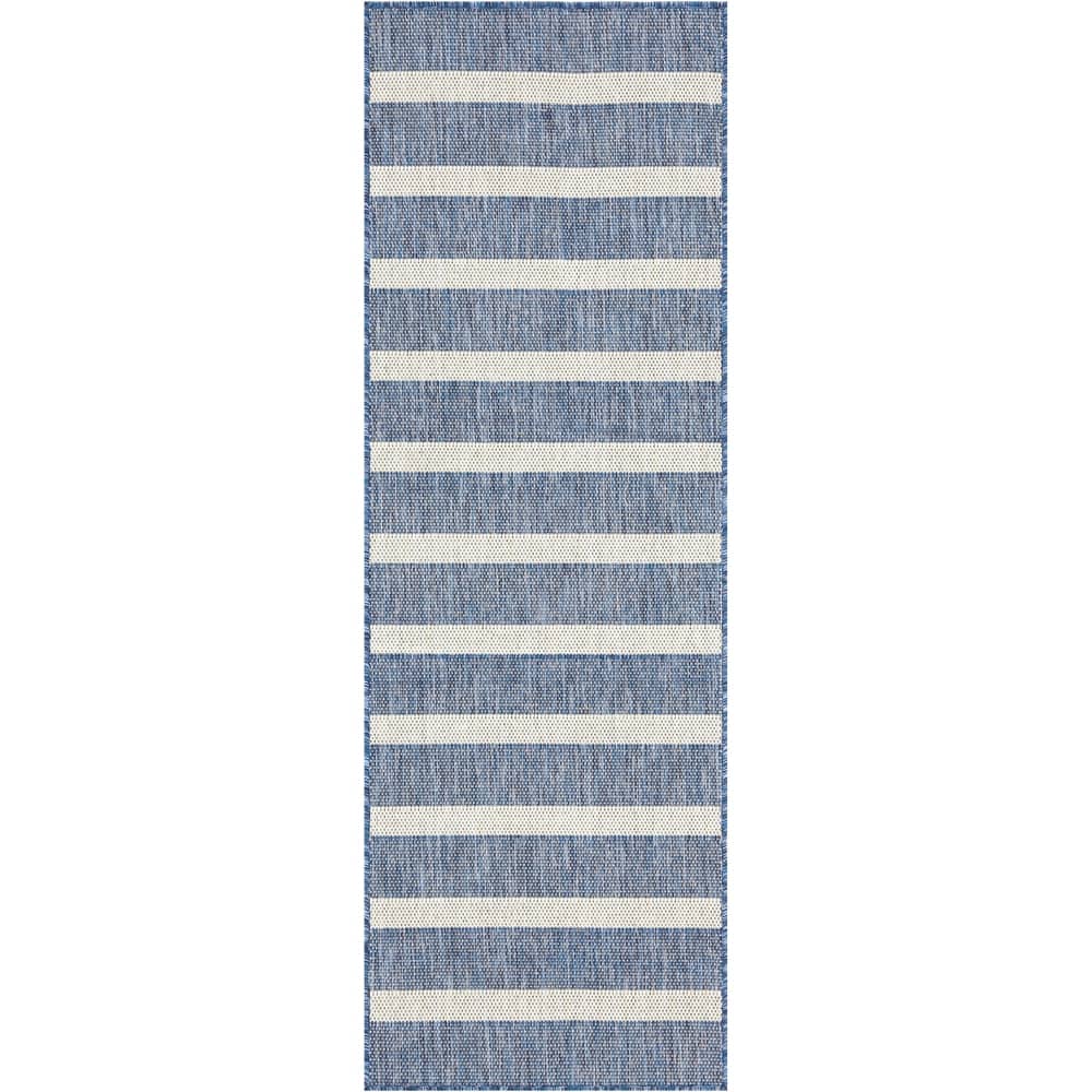 Nourison Selerno Indoor/Outdoor Striped Area Rug.