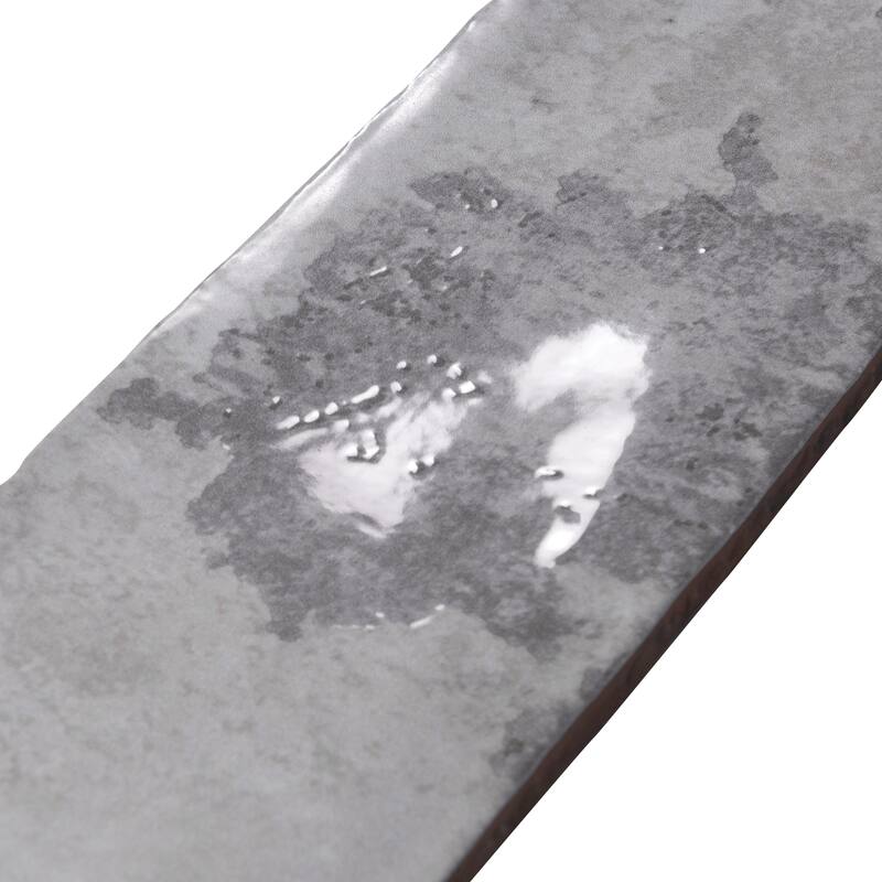 Merola Tile Biarritz Grey 3" x 12" Ceramic Wall Tile