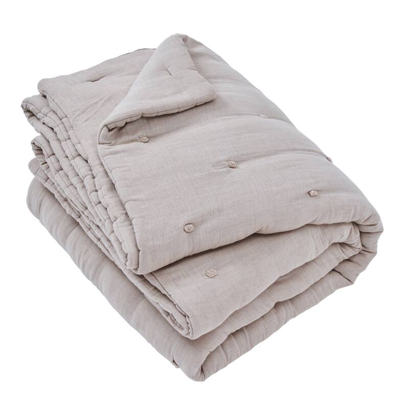 Zuri, Cotton, Natural, Comforter or Sham