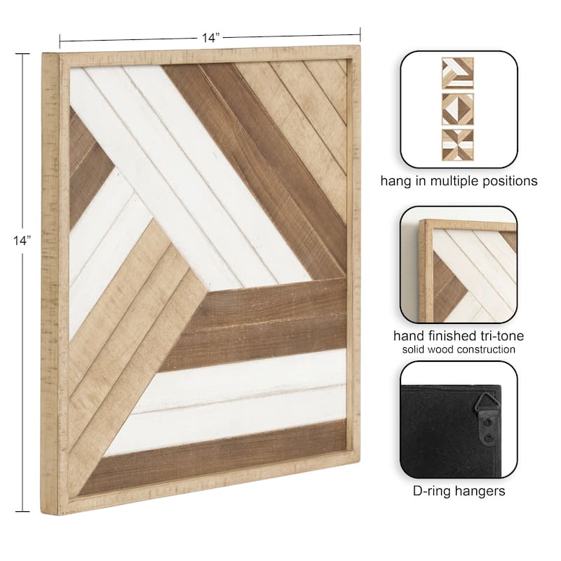Kate and Laurel Ballez Wood Plaque Art Set
