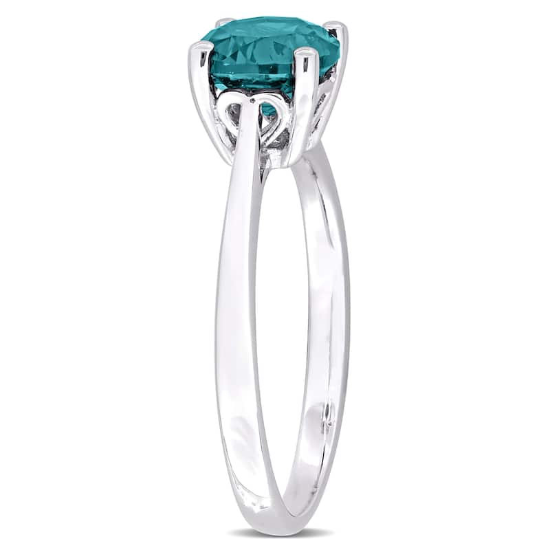 Miadora 1 5/8ct TGW Zambia Created Alexandrite Solitaire Ring Sterling Silver