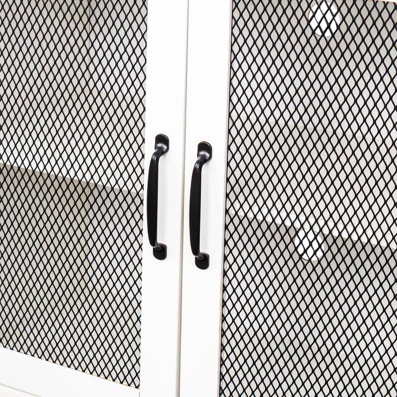 Industrial TV Stand for Living Room, Modern Farmhouse Wood & Metal Entertainment Center with Open Bookshelf