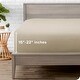 preview thumbnail 14 of 39, Bare Home Ultra-Soft Microfiber 22 Inch Extra Deep Pocket Fitted Sheet California King - Sand