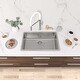 preview thumbnail 15 of 27, STYLISH 27"L x 18"W Stainless Steel 18 Gauge Single Basin Undermount Kitchen Sink with Basket Strainer