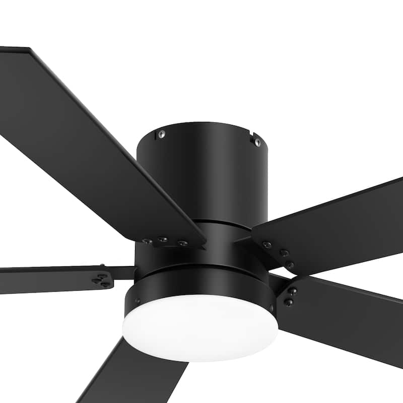 2 Set 42-inch Integrated LED Ceiling Fan with Light and Remote(5 Reversible Blades)