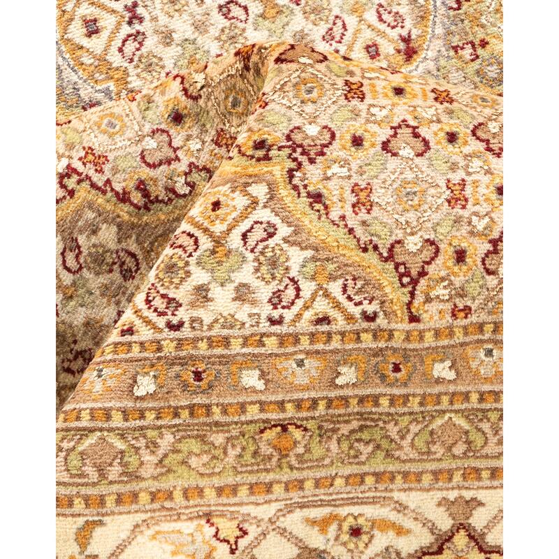 Overton Hand Knotted Wool Vintage Inspired Traditional Mogul Red Area Rug - 8 x 10