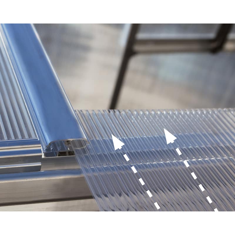 Mythos 6 ft. Silver/Multiwall DIY Greenhouse Kit