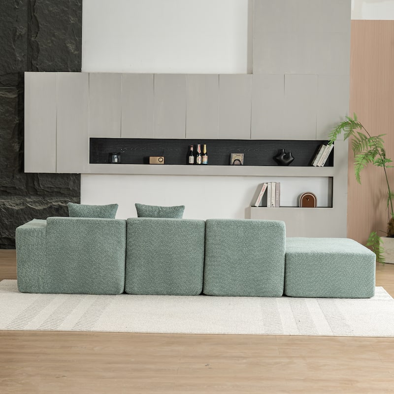 116.5" Versatile 4-Seater Sectional Sofa