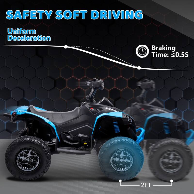 12V Kids ATV Ride on Toy Car Bombardier Licensed BRP Can-am 4 Wheeler