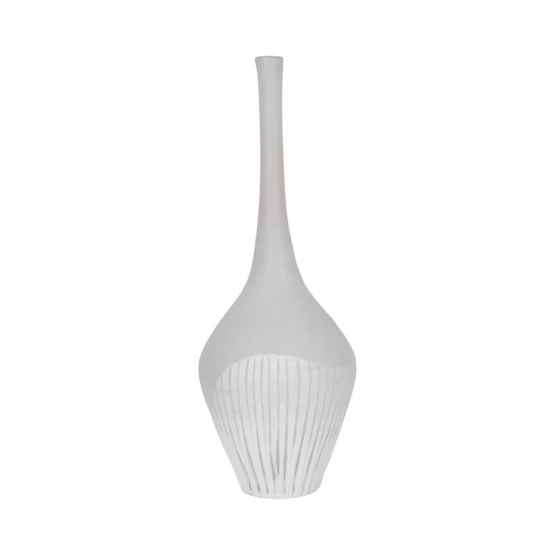 Frosted Flower Glass Vase - Elegant Sculptural Vase for Home Decor