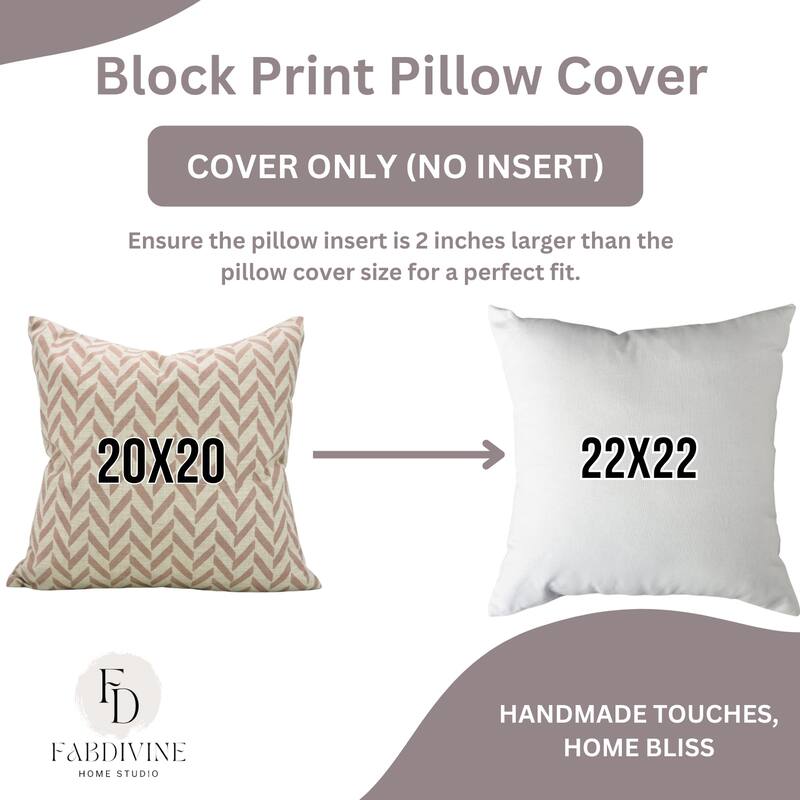 Fabdivine Floral Throw Fall Summer Décor Pink Pillow Cover Handmade Linen, for Farmhouse Guest Room or Couch, Custard Apple