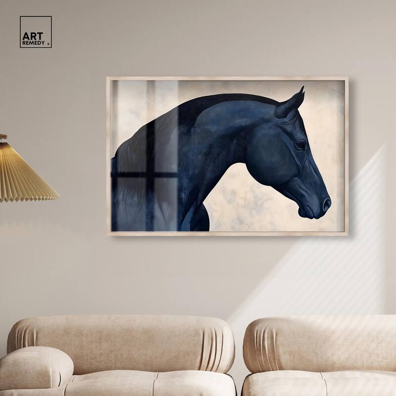 Blue Horse II Shadowbox by Art Remedy