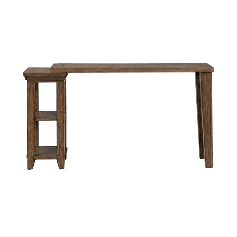 Liberty Furniture Carolina Park Console Table, Optional 2 Upholstered Stools