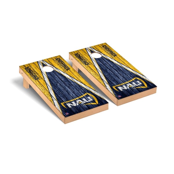 slide 2 of 5, Northern Arizona Lumberjacks Triangle Cornhole Board Set