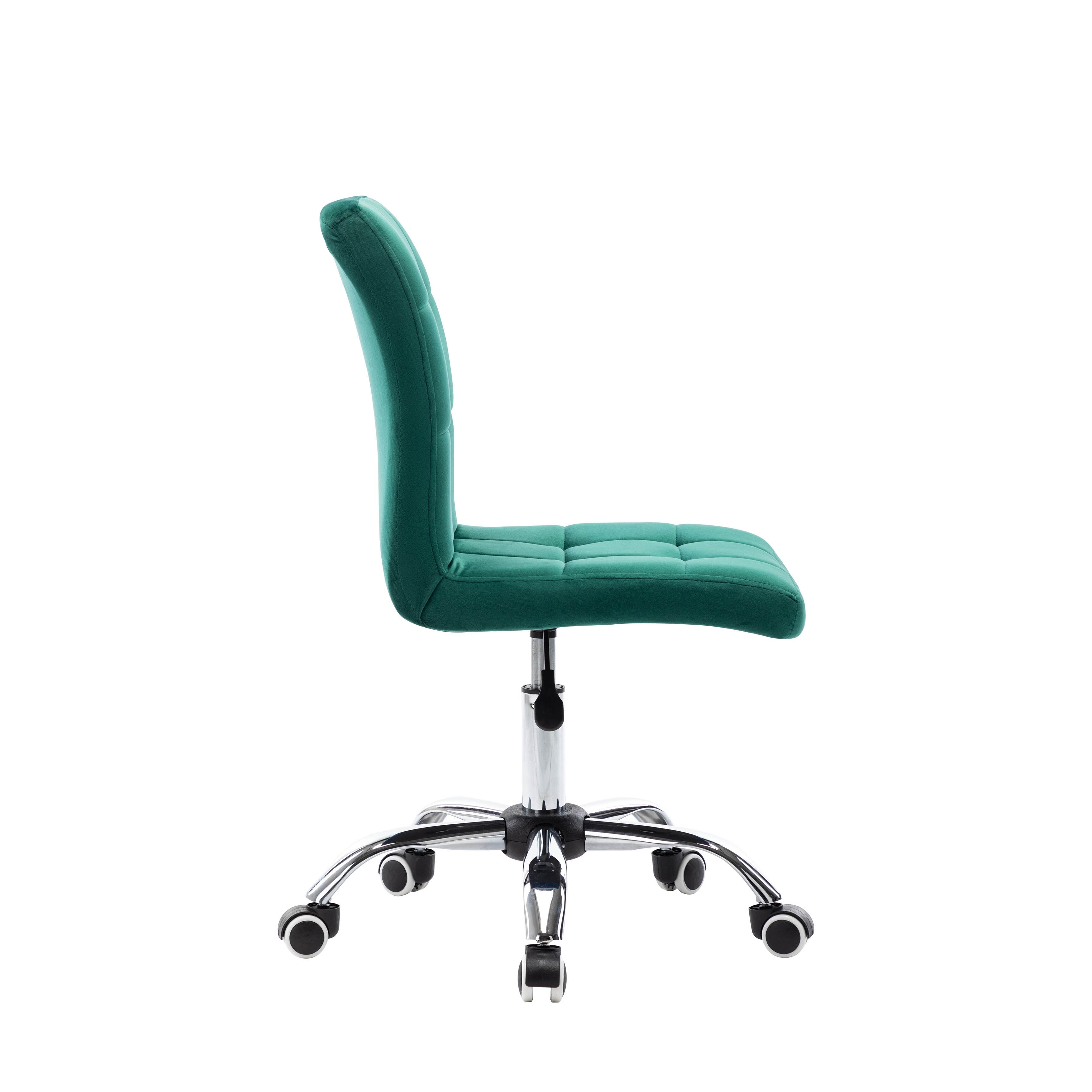 Porthos Home Palina Home Office Desk Chair Velvet Roller Wheels