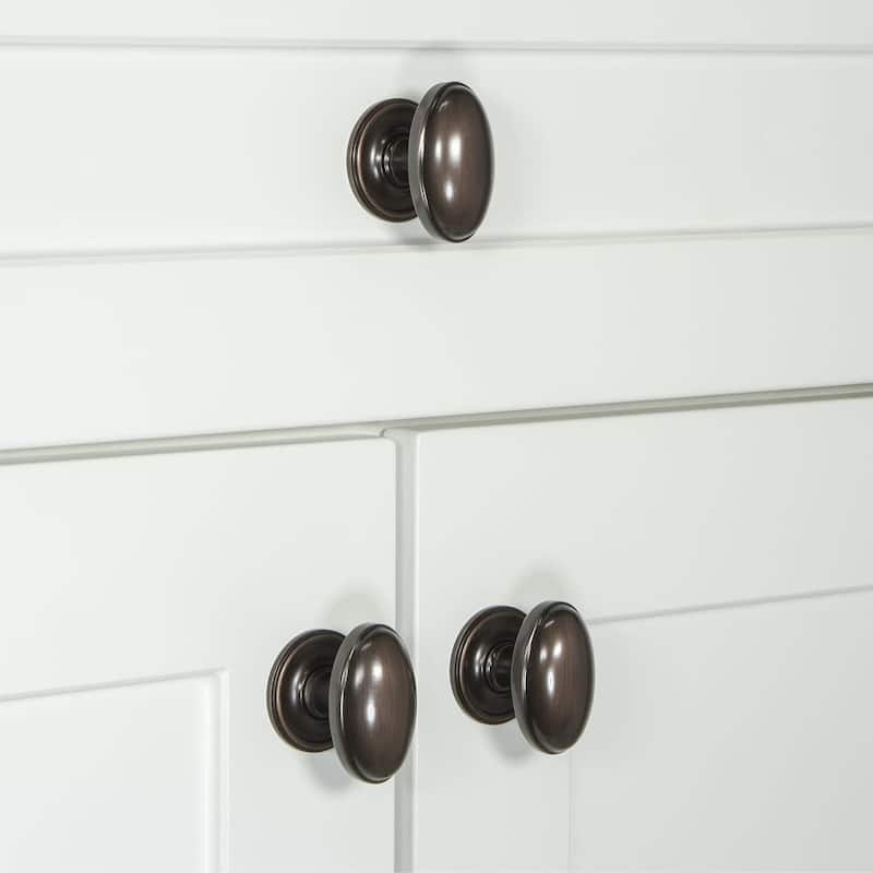 Grandeur EDEN-BRASS-KNOB-GEO Eden Prairie 1-3/4” Solid Metal Vintage