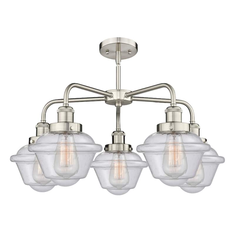 Innovations Lighting Oxford - 5 Light 25" Stem Hung Chandelier