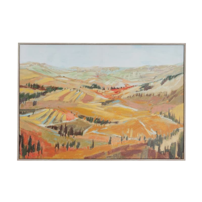 Canvas Framed Wall Décor with Landscape