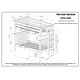 preview thumbnail 10 of 26, Taylor & Olive Trillium Tall Twin over Twin Bunk Bed with End Ladder