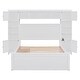 preview thumbnail 34 of 105, Modern Platform Bed with Integrated Cabinet, Trundle Bed and Drawers