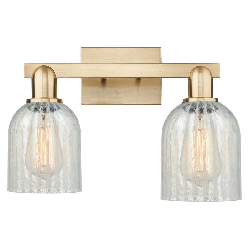 Innovations Lighting Endless Possibilities Arcadia - Caledonia - 2 Light 16" Bath Vanity Light - Mouchette/Champagne Bronze