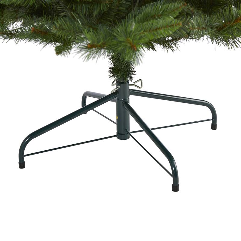 9’ Pre-lit Slim West Virginia Pine Artificial Christmas Tree, Clear LED Lights - 9 Foot