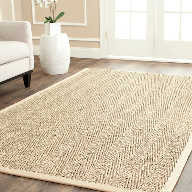 SAFAVIEH Natural Fiber Trilby Herringbone Seagrass Rug - 5' x 8' - Natural/Beige