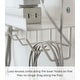 preview thumbnail 10 of 12, Yamazaki Home Under-Desk Cable and Router Storage Rack, Steel - L 4.53 x W 15.75 x H 16.93 inches