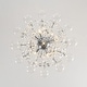 preview thumbnail 10 of 14, Art Deco Crystal Flower Glass Bubble Sunburst Chandelier 23.6in