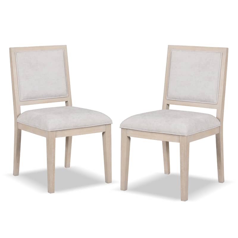 Furniture of America Durem Modern Solid Wood Padded Side Chairs (Set of 2) - Tawny Brown