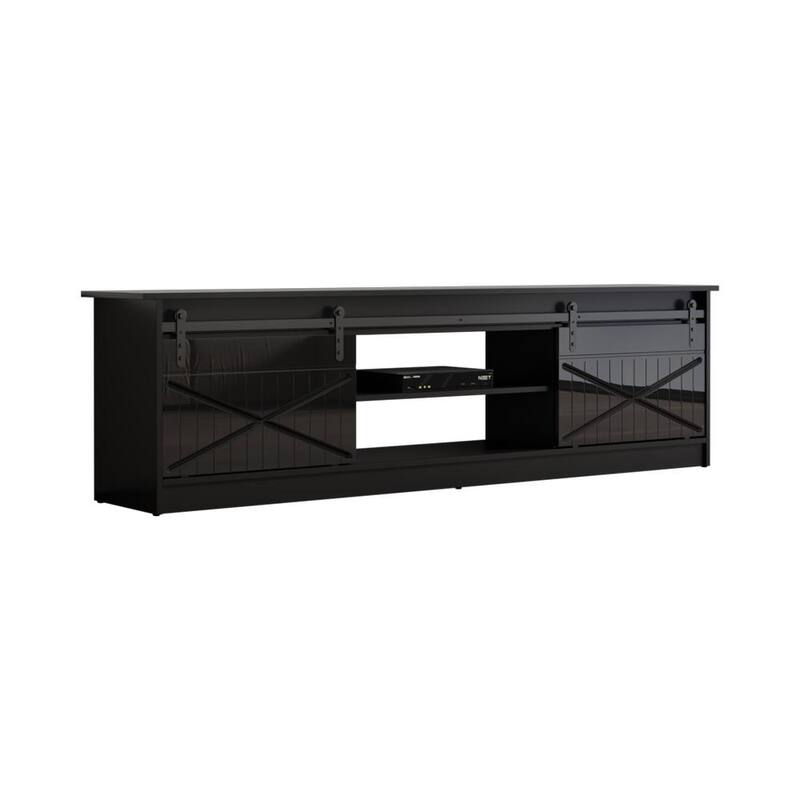 Granero 01 79" TV Stand - Black