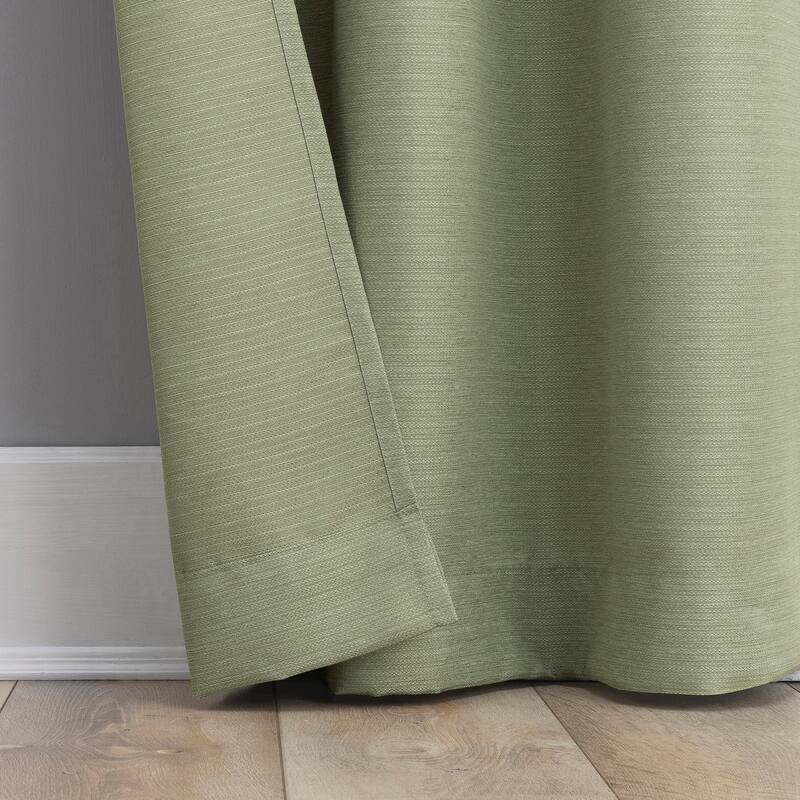 No. 918 Landon Textured Semi-Sheer Grommet 1-Piece Curtain Panel, Single Panel