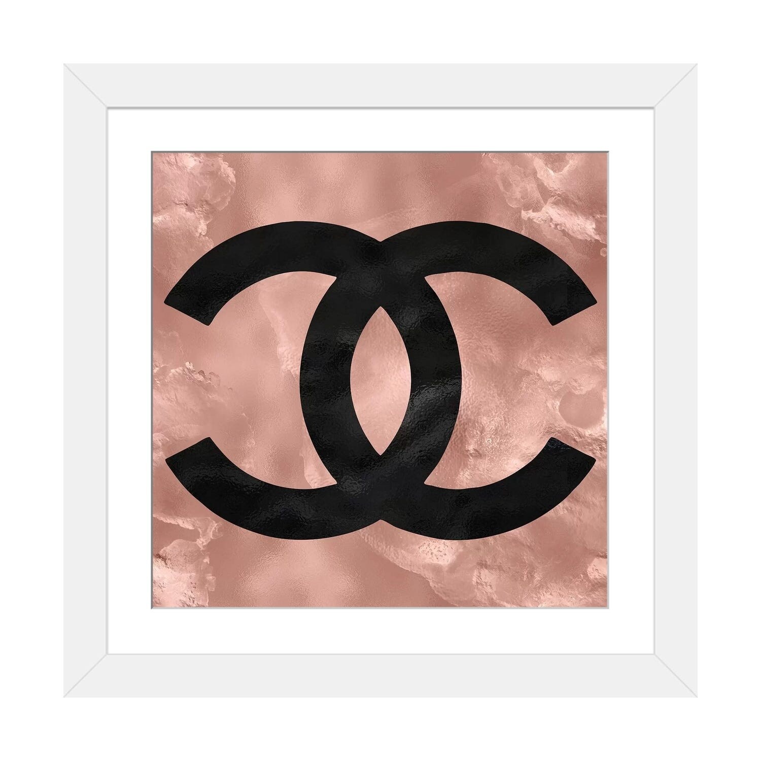 iCanvas Rose Gold And Black Fashion V by Pomaikai Barron Framed Canvas  Print - Bed Bath & Beyond - 36948096
