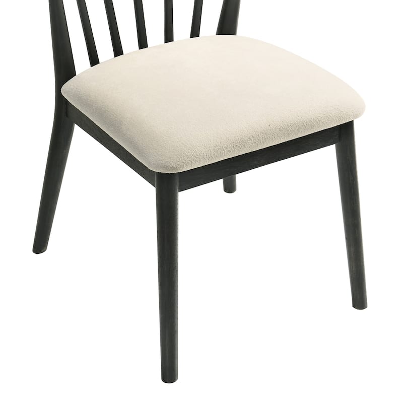 2 Pieces Set Dining Side Chair Rustic Modern Farmhouse Design Retro Design Easy to Assembly
