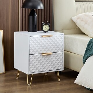 Nightstand With Metal Legsnull