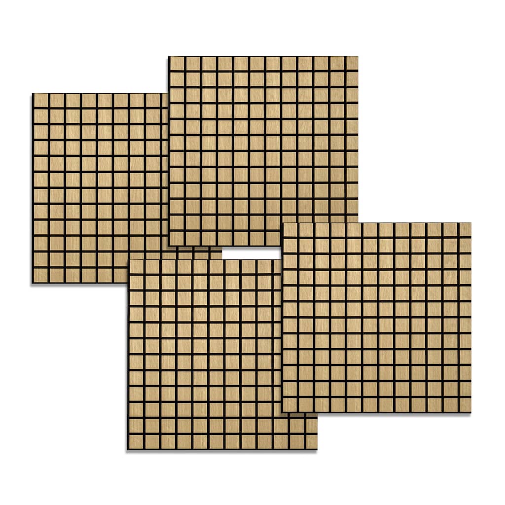 Acous ACB4-70 Blockbuster 24-in x 24-in x 0.4-in 4-Pack Wall Panels, Light Oak