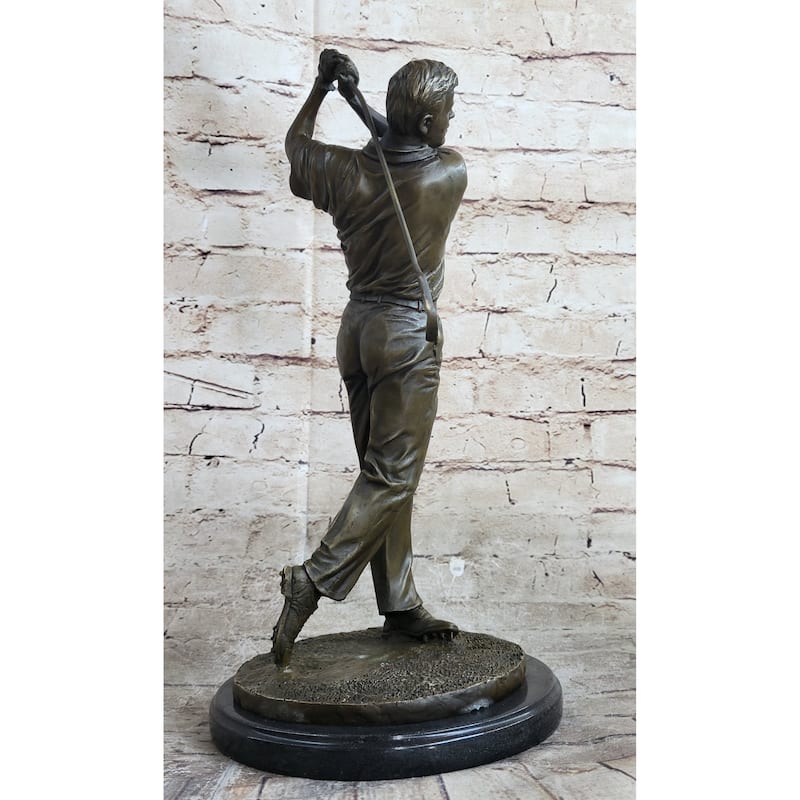 Ben Hogan Male Golfer Sports Memorabilia Golf Club Art Pga Bronze Marble Statue