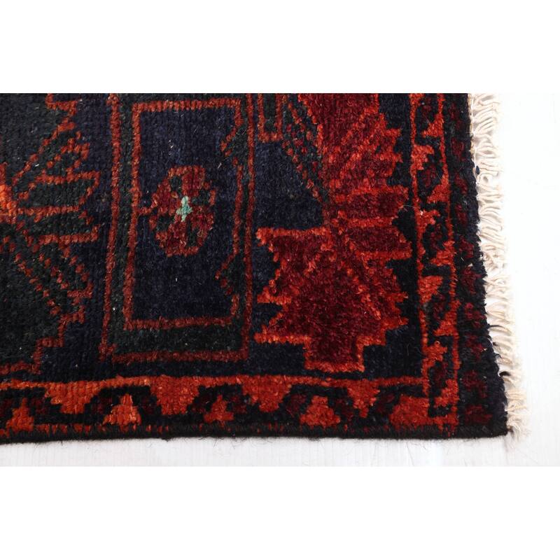 ECARPETGALLERY Hand-knotted Antalya Vintage Dark Red Wool Rug - 4'11 x 7'5
